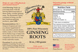 Burmeister Ginseng, 1 lb. Root label