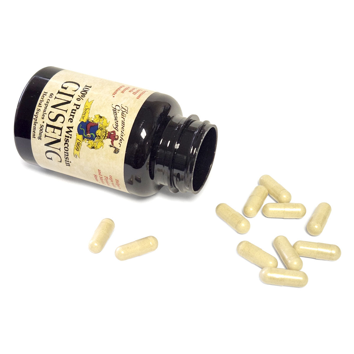 Burmeister Ginseng capsules with pure american ginseng powder