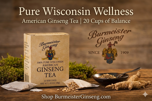 American Ginseng Loose Tea 茶用西洋参块  1 oz Carton (15 servings)