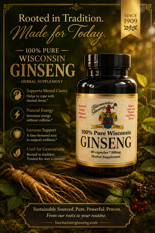 American Ginseng Capsules (30 servings)  西洋参丸 500mg, 60 Count