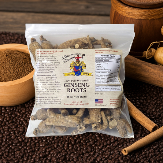 1 lbs Ginseng Root 西洋参根 (454 g) Mediums 中号