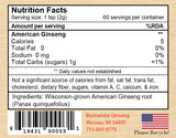 Burmeister Ginseng Powder 4.2 oz Nutrition Facts