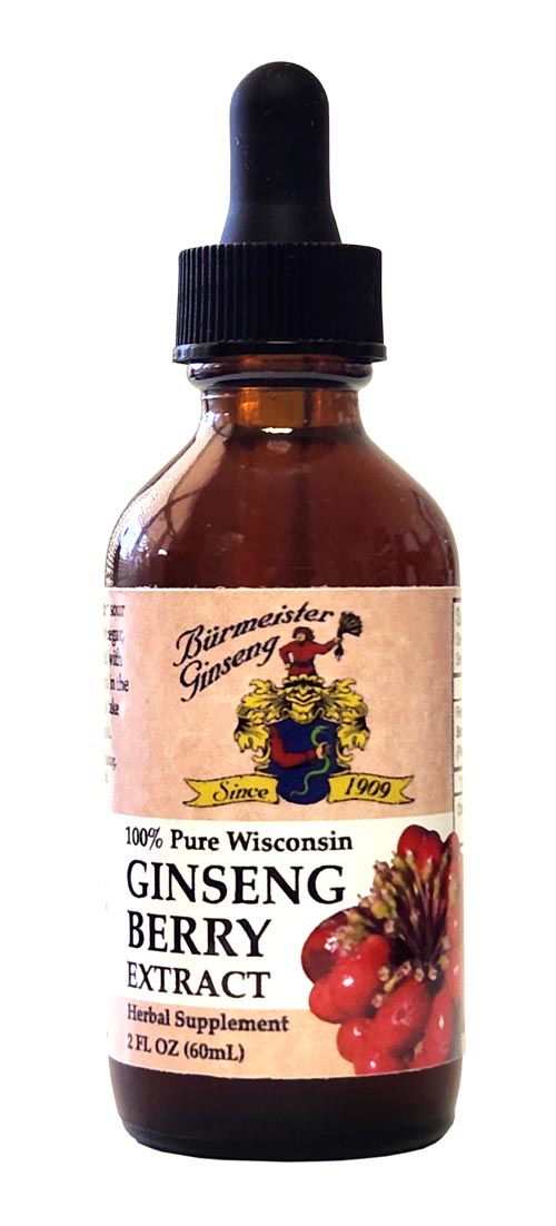 American Ginseng Berry Extract, fermented extract, 2 oz, 60ml, 30 servings